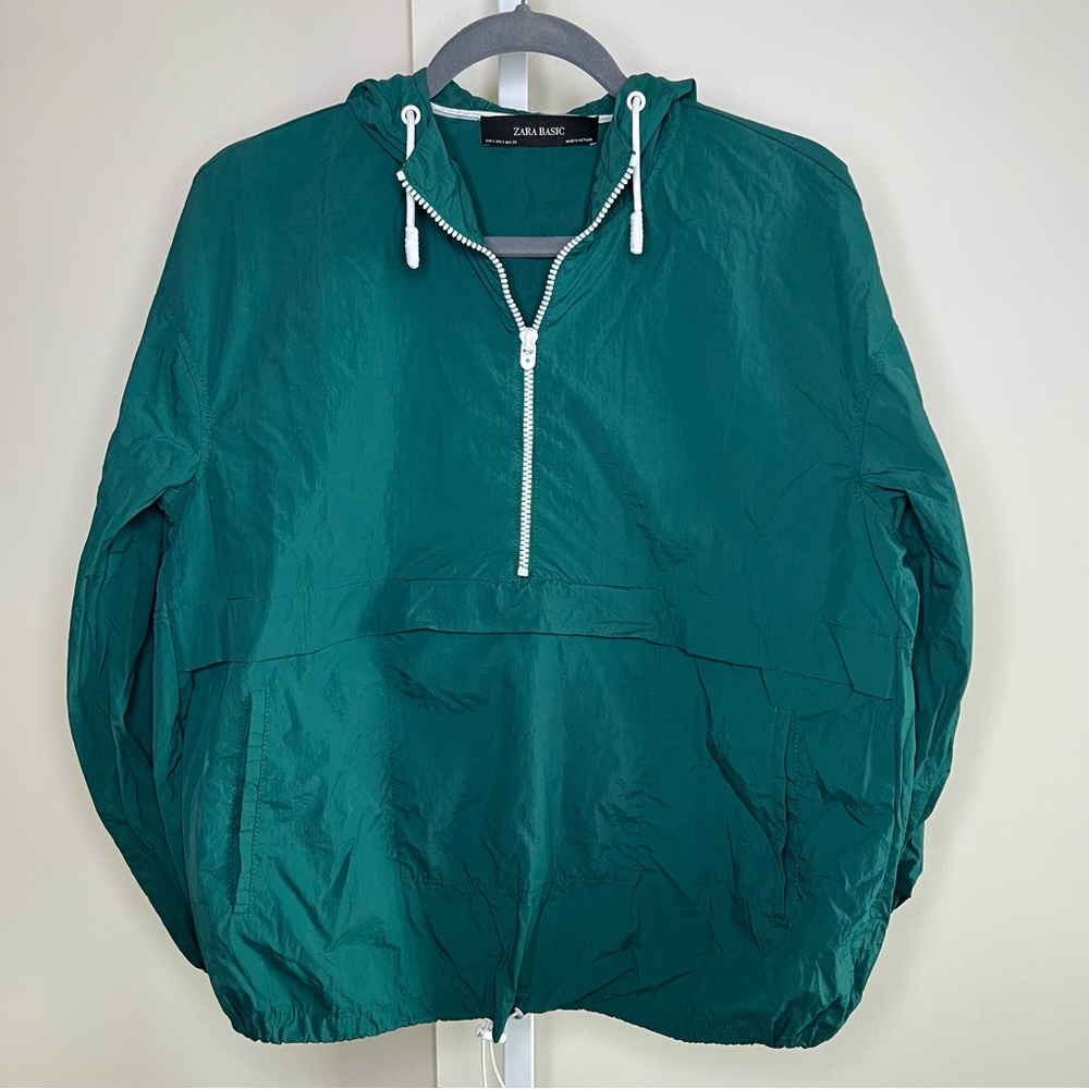Zara Basic Anorak Jacket - Teal